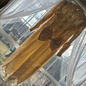 Ivory Satin Lace Bridal Custom Gown 1993